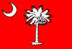 Big Red was the flag of the South Carolina Military Institute, later known as The Citadel, and still flies there today.